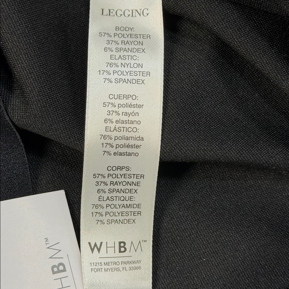 White House Black Market NWT Black Blue Gray Checkered Ponte High Rise Leggings - Picture 9 of 10